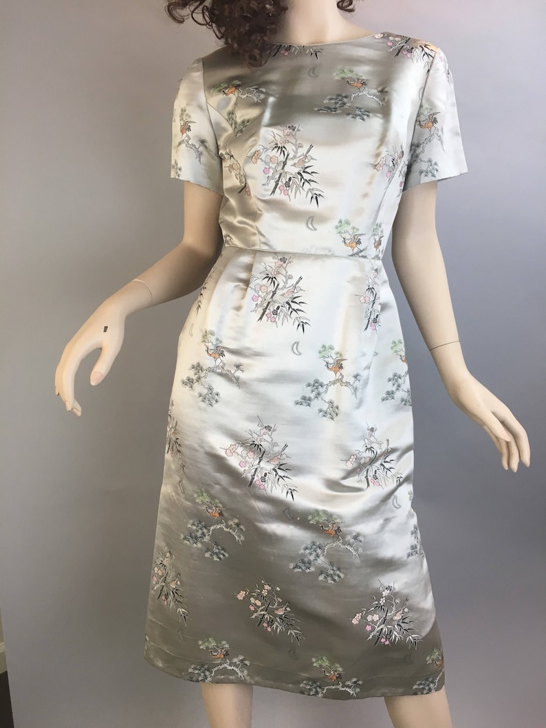 F1 Vintage 60s Chinese Dress Chinese Wiggle Dress Mad Men Chinese Dress and Jacket