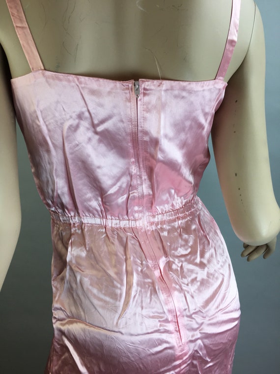 Vintage Pink Satin Nightgown// Maxi Long Pajama G… - image 5