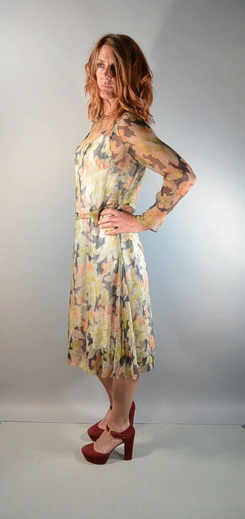 see through flapper dress
