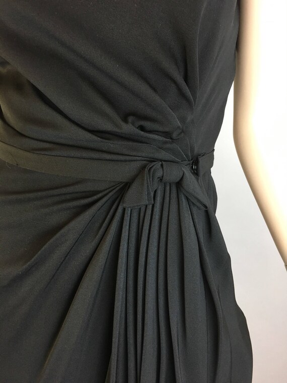 Vintage Cocktail Dress// Little Black Holiday Dre… - image 2