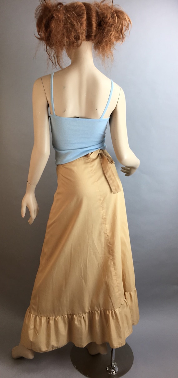 Vintage Embroidered Maxi Skirt// 60s Boho Hippie … - image 6