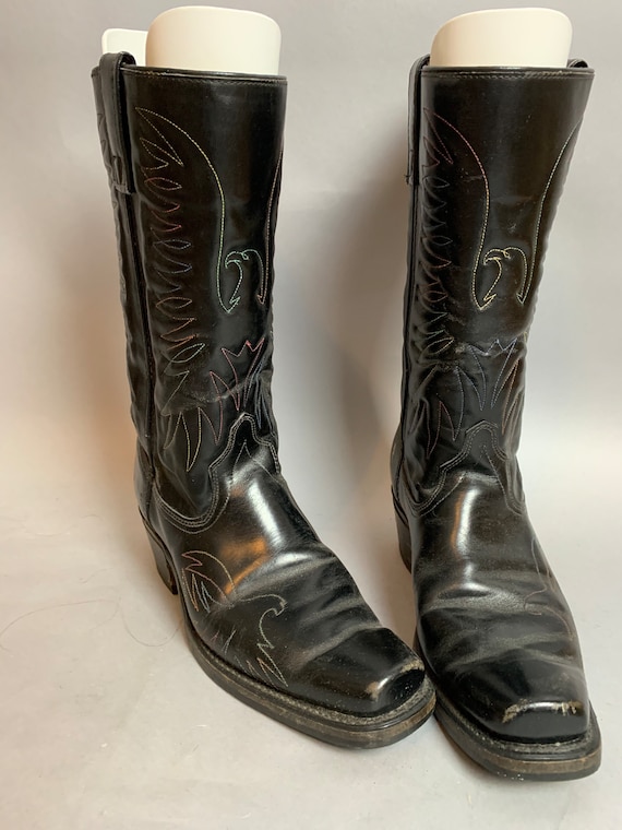 Vintage Cowboy Boots// Mens 8.5 Boots// Western Ea