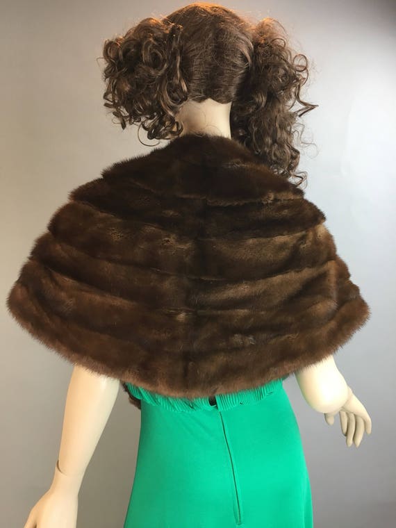 Vintage Mink Stole// 60s Mink Stole// Mad Men Vin… - image 1