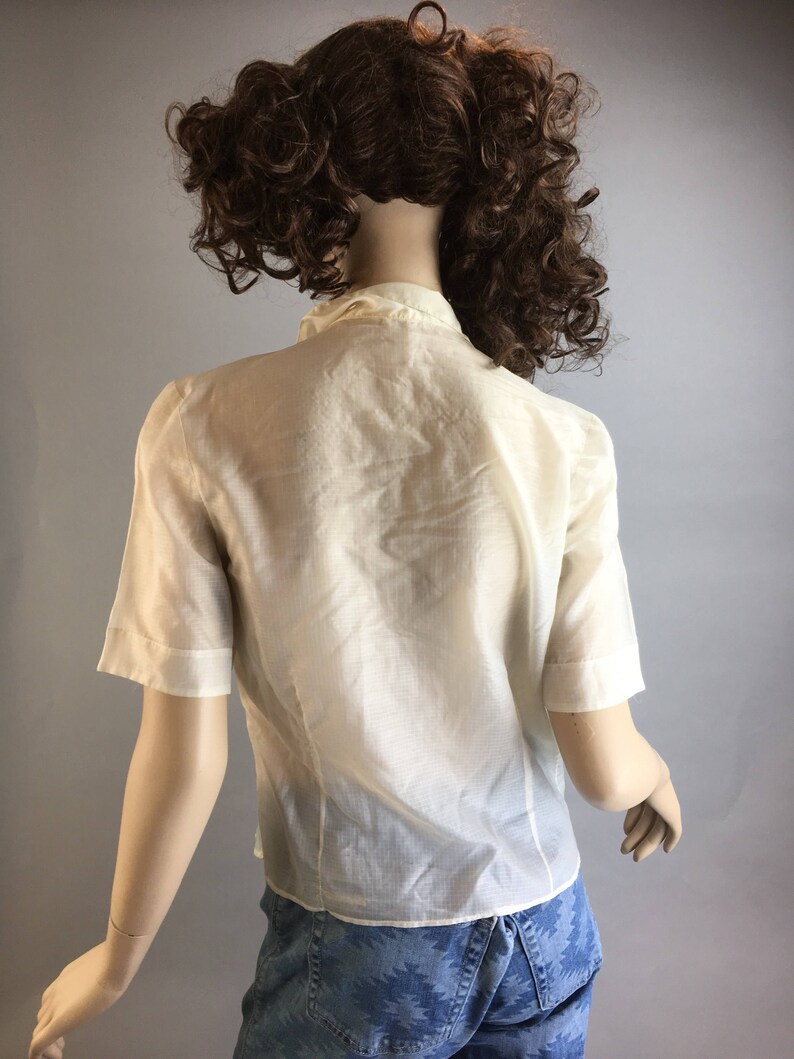 80s Valley Girl Shirt// Vintage Parachute Shirt// Vintage Blouse Size Small F1 Etsy