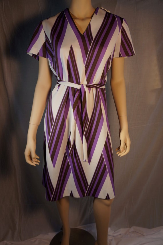 L'aiglon Original 60s Shift Dress with Belt// Vin… - image 2