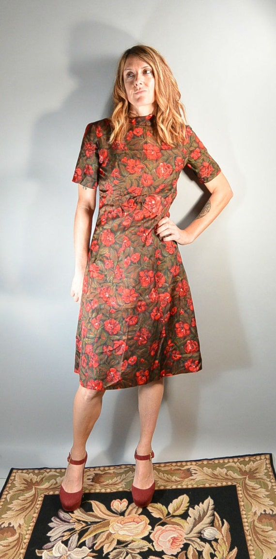 60s Wiggle Dress// High Waist 60s Dress// Adorable