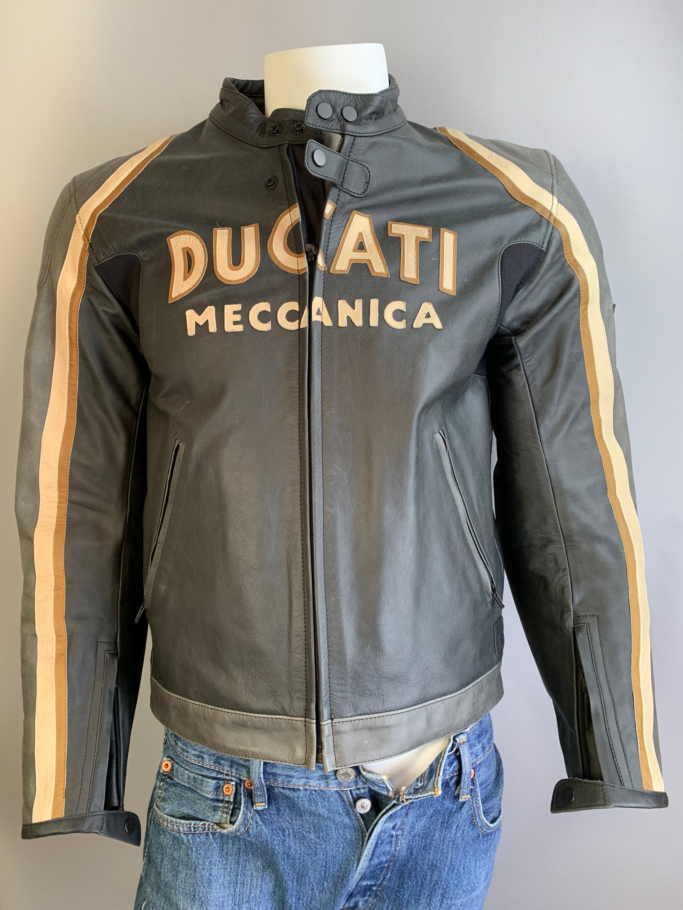 Chaqueta de moto Vintage// Ducati Meccanica// Etsy España