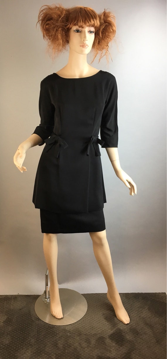 Vintage 50s Tunic Dress// Vintage Silk Tunic and … - image 1