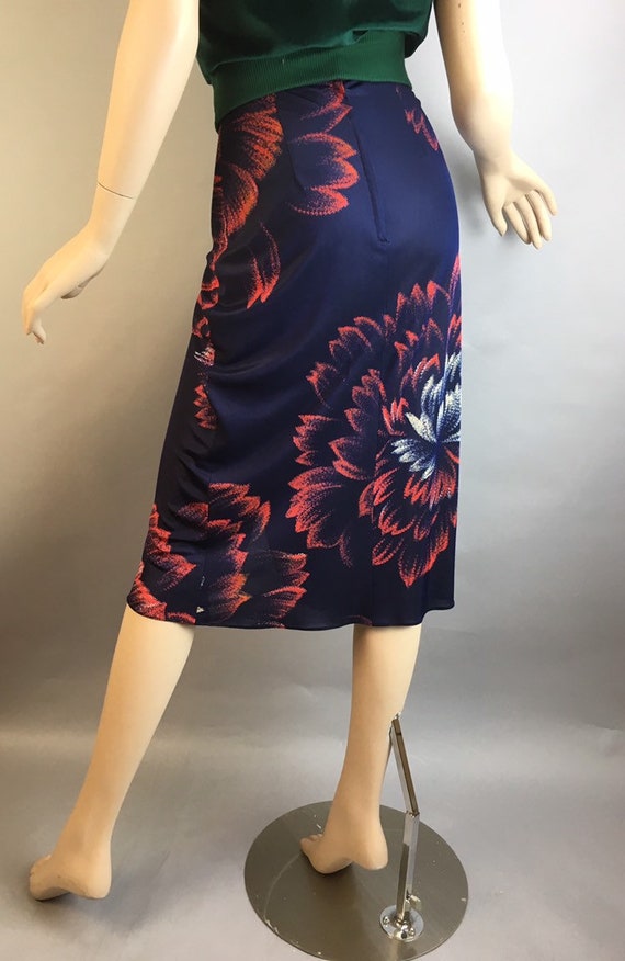 Vintage Floral Maxi Skirt// Polyester Maxi Skirt/… - image 2