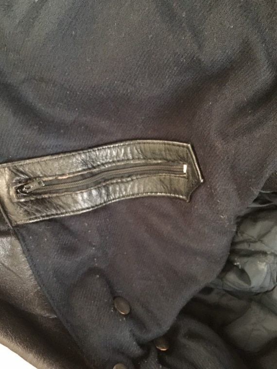 Vintage Motorcycle Jacket// Etches Leder Leather … - image 8