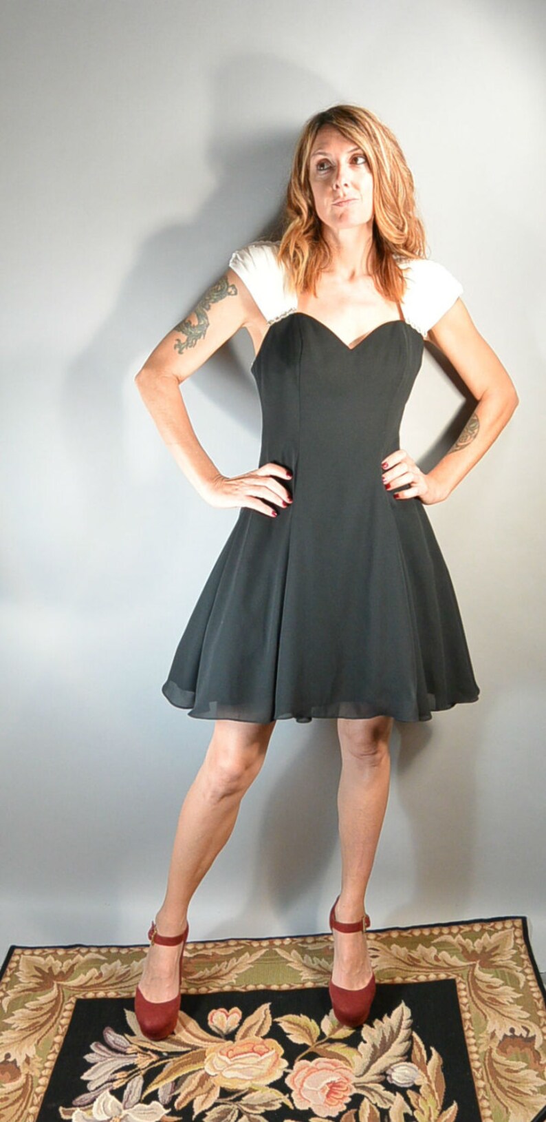 80s Prom Dress// Totally 80s Valley Girl Dress// Formal Dress// Small