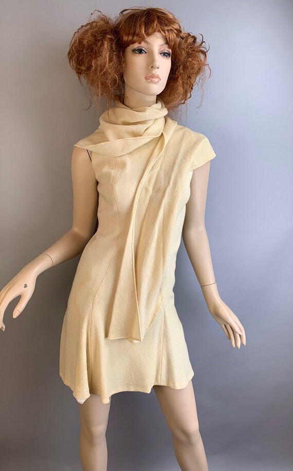Vintage Pauline Trigere Dress// 60s Designer Gogo
