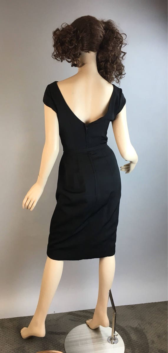 Vintage Cocktail Dress// Little Black Holiday Dre… - image 6