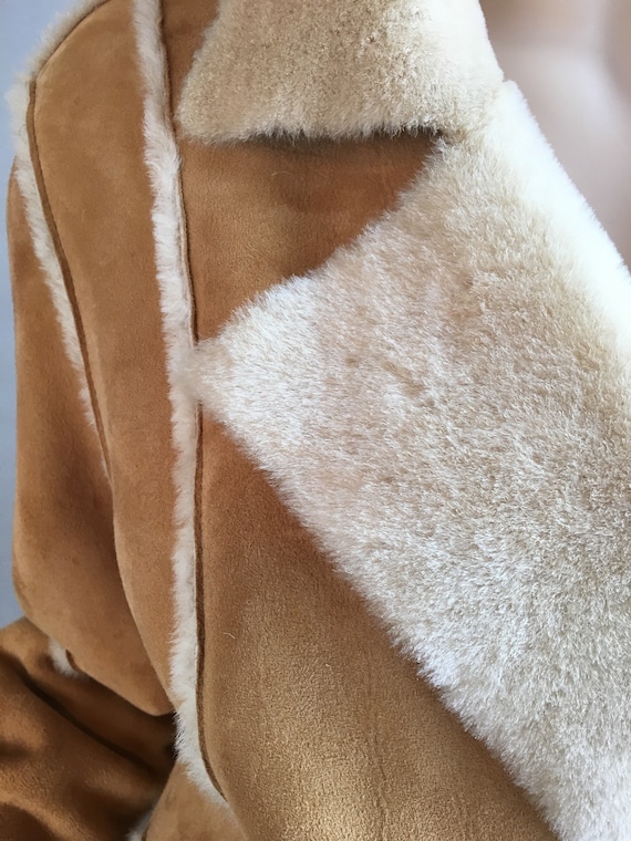 Anne Klein Shearling Coat// Long Vintage Shearlin… - image 3