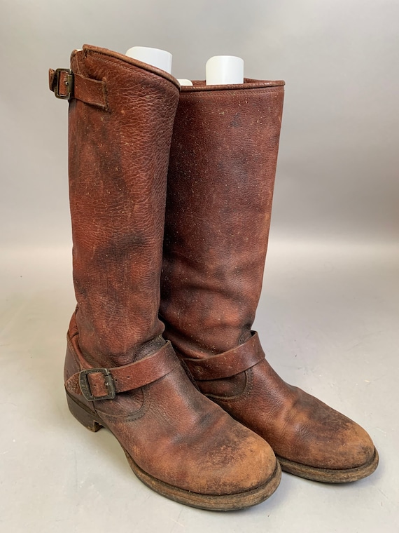 Vintage Frye Boots// Frye Motorcycle Boots// Vinta
