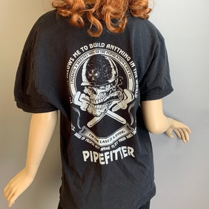 Vintage Pipe Fitter T-shirt// 90s T-shirt// Vintage T