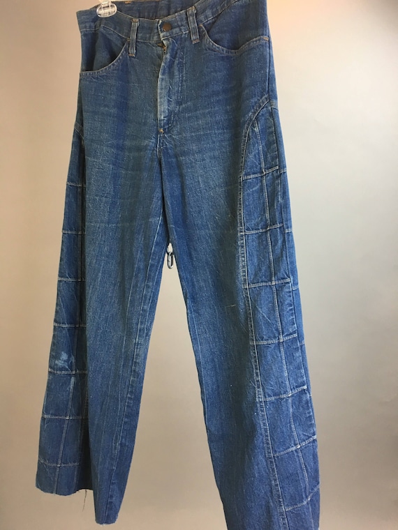Vintage wide leg bell bottom pants// 70s bell bott