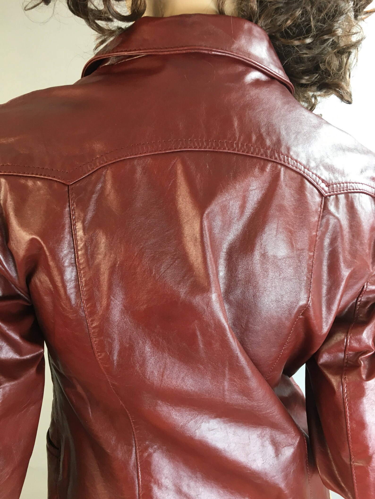 Vintage leather blazer