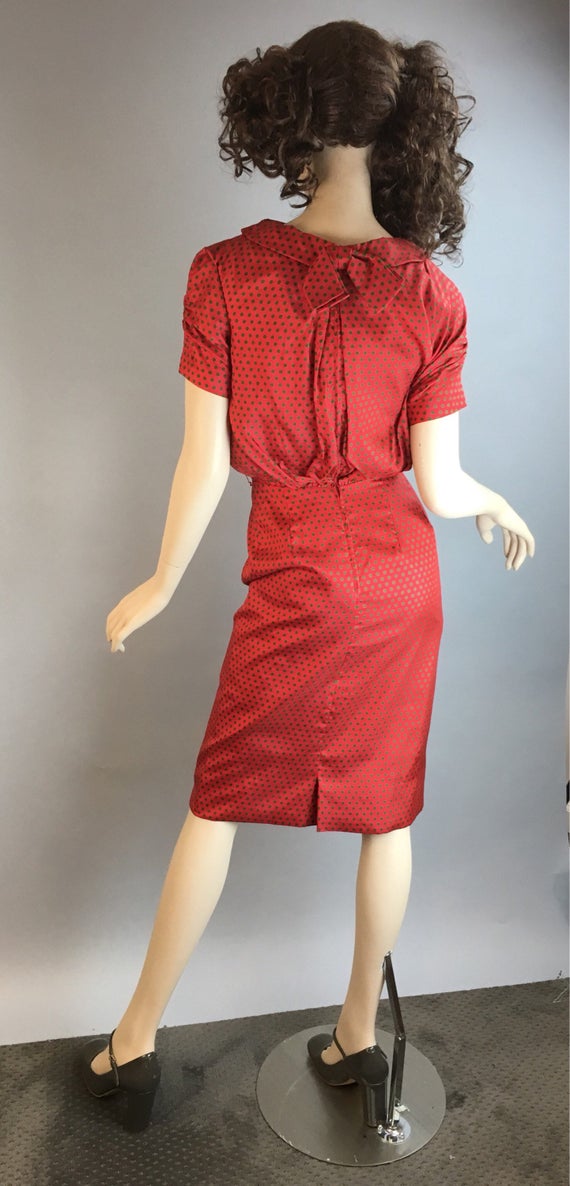 Vintage 60s Wiggle Dress// Mad Men Silk 60s Dress… - image 6