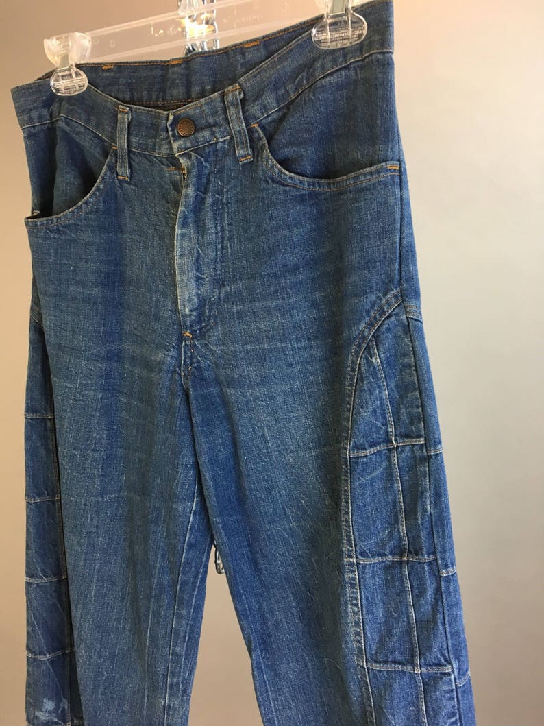 Vintage Wide Leg Bell Bottom Pants// 70s Bell Bottom Jeans// - Etsy