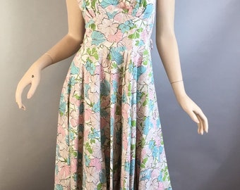 Vintage Summer 60s Dress//Seven Year Itch Dress// Vintage Circle Skirt Dress