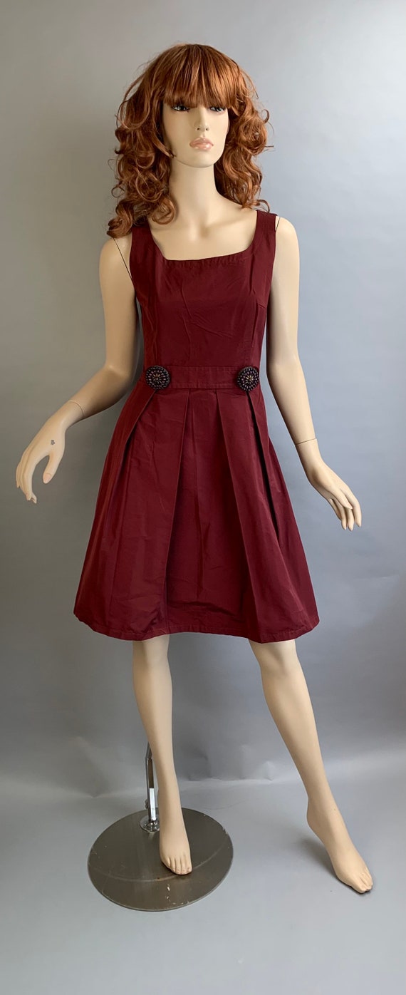 Vintage Miu Miu Dress// Taffeta Holiday Dress// 9… - image 1