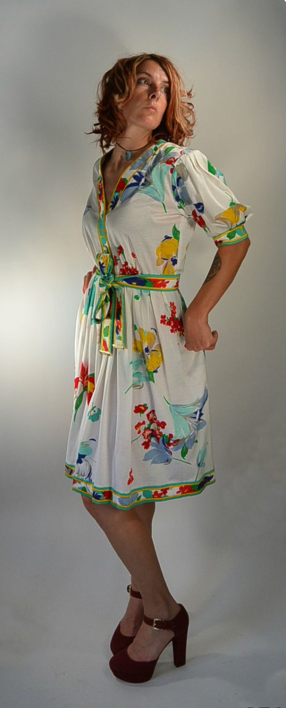 Leonard of Paris Dress// 80s Dress// Designer Dres