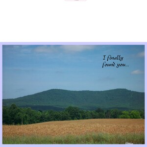 I Finally Found You Est une belle façon de retrouver votre amour. Carte réunifiée, Carte de réunion, Trouver une carte perdue d’un être cher, Général