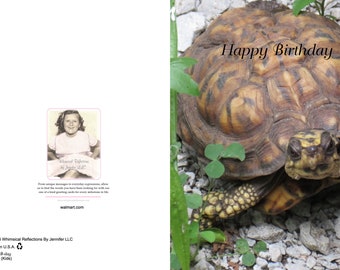 This Turtle has come to say Happy Birthday to a special someone. Turtle greeting card, Birthday, Celebration, All Occasion,