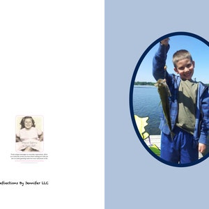 Pesca, Lago, Océano, Agua, Niños, Niños, Pescado, Caña de pescar, Tarjeta de felicitación, Tarjetas