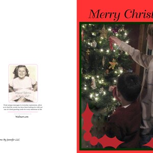 Buon Natale è un biglietto per la famiglia. Biglietti di auguri, biglietti di auguri, biglietti generali, Biglietti famiglia, Decorare il biglietto dell'albero.