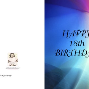 Zum 18. Geburtstag ist dies eine besondere Art, ihren Tag zu feiern. Das wird ihr Herz berühren!