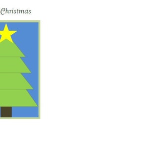 Comparte esta tarjeta de Navidad con toda la familia para hacer tu Navidad especial. Tarjeta de Navidad, tarjeta del árbol de Navidad