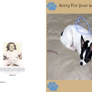 Ci scuso per la perdita del vostro cane, Tutte le occasioni, Biglietto di auguri, Carta simpatia, Biglietto Generale, Mi dispiace per la perdita del vostro animale domestico