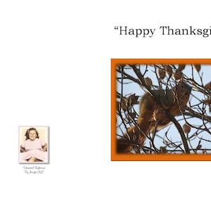 O Dia de Ação de Graças é um momento para a família e amigos aproveitarem este feriado especial. Ao solicitar este cartão, use o código Thanksgiving 1.