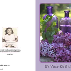 Geburtstagskarten, Lavendar Lilacs, alle Gelegenheit Karten, Feier, Grußkarten, Geburtstag, Freunde