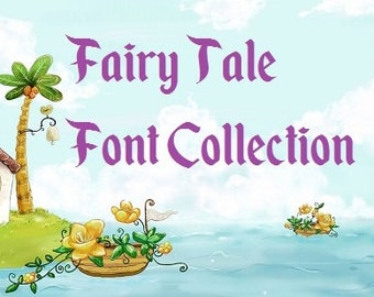 Fairy Tale Font Collection - Cross Stitch Pattern - Instant Download