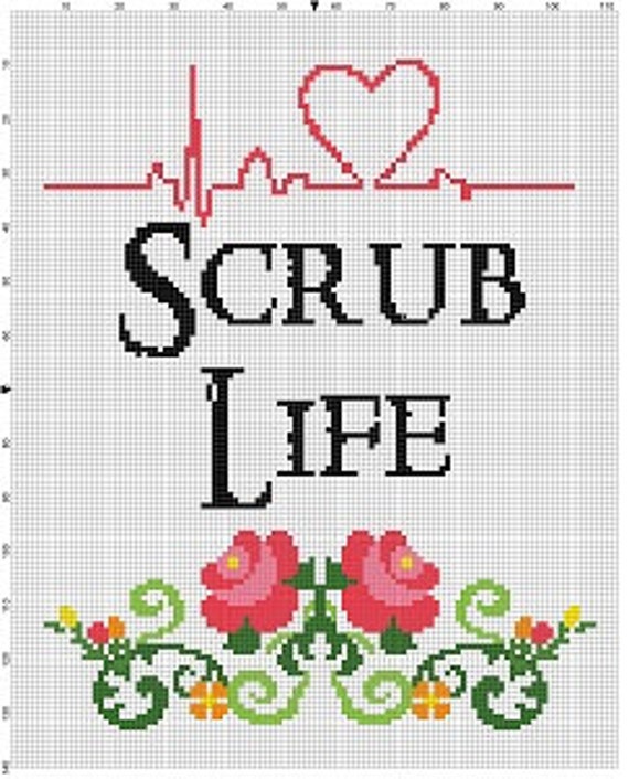 Nurse Life Cross Stitch Pattern