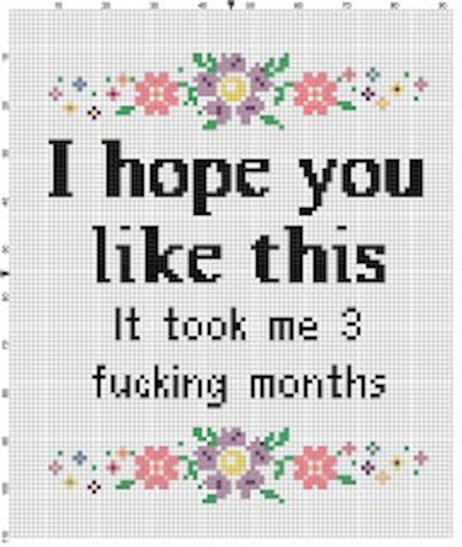 I Hope You Like This, It Took Me 3 F*cking Months - Funny Modern Cross ...