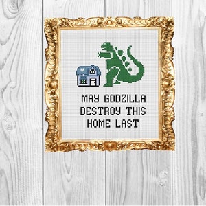May he Destroy this Home Last - Cross Stitch Pattern - Instant Download
