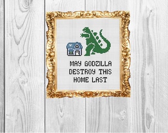 May he Destroy this Home Last - Cross Stitch Pattern - Instant Download
