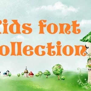 Kids Font Collection -  Cross Stitch Pattern - Instant Download