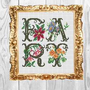 Pet floral-snarky subversif drôle jure, bizarre génial-modèle de point de croix-téléchargement immédiat