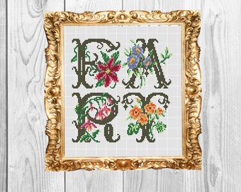 Floral Fart -snarky subversive funny swear, weird awesome  - Cross Stitch Pattern - Instant Download