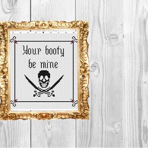 Booty Be Mine - Naughty Valentine Love Kreuzstichmuster - Instant Download