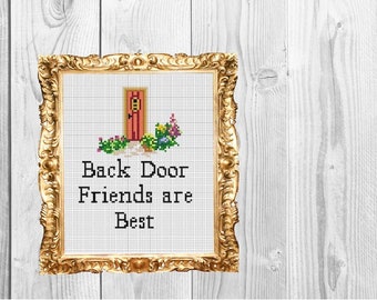 Backdoor Friends zijn het beste kruissteekpatroon - direct downloaden