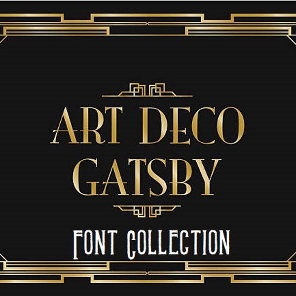 Art Deco Gatsby Font Collection -  Cross Stitch Pattern - Instant Download