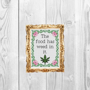 The Food Has Weed In It Oven Mitt + Apron – Nerdy Shirts