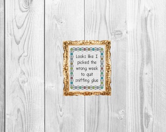 I Quit Cross Stitch Etsy I Quit Cross Stitch Etsy