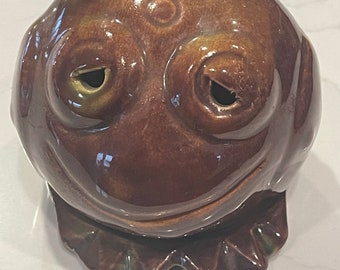 Vintage Frog Incense Burner/Candle Tea Light/Flower Frog